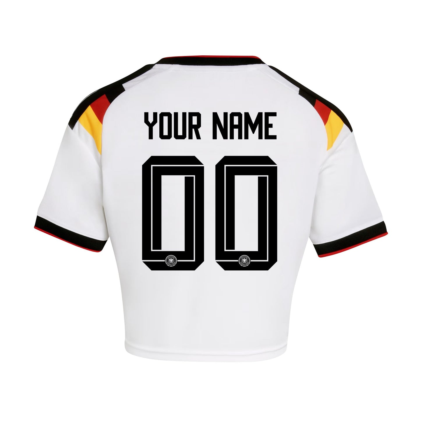 Germany 2026 Home Personalized Women's Cropped Jersey - White
