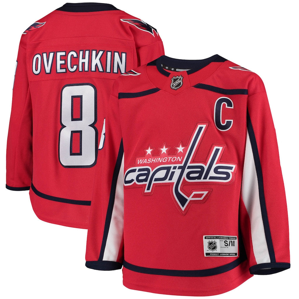 Alexander Ovechkin 8 Washington Capitals Home Player Jersey - Youth, Red