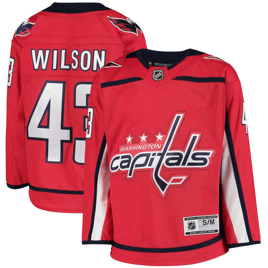 Tom Wilson 43 Washington Capitals Home Player Jersey - Youth, Red