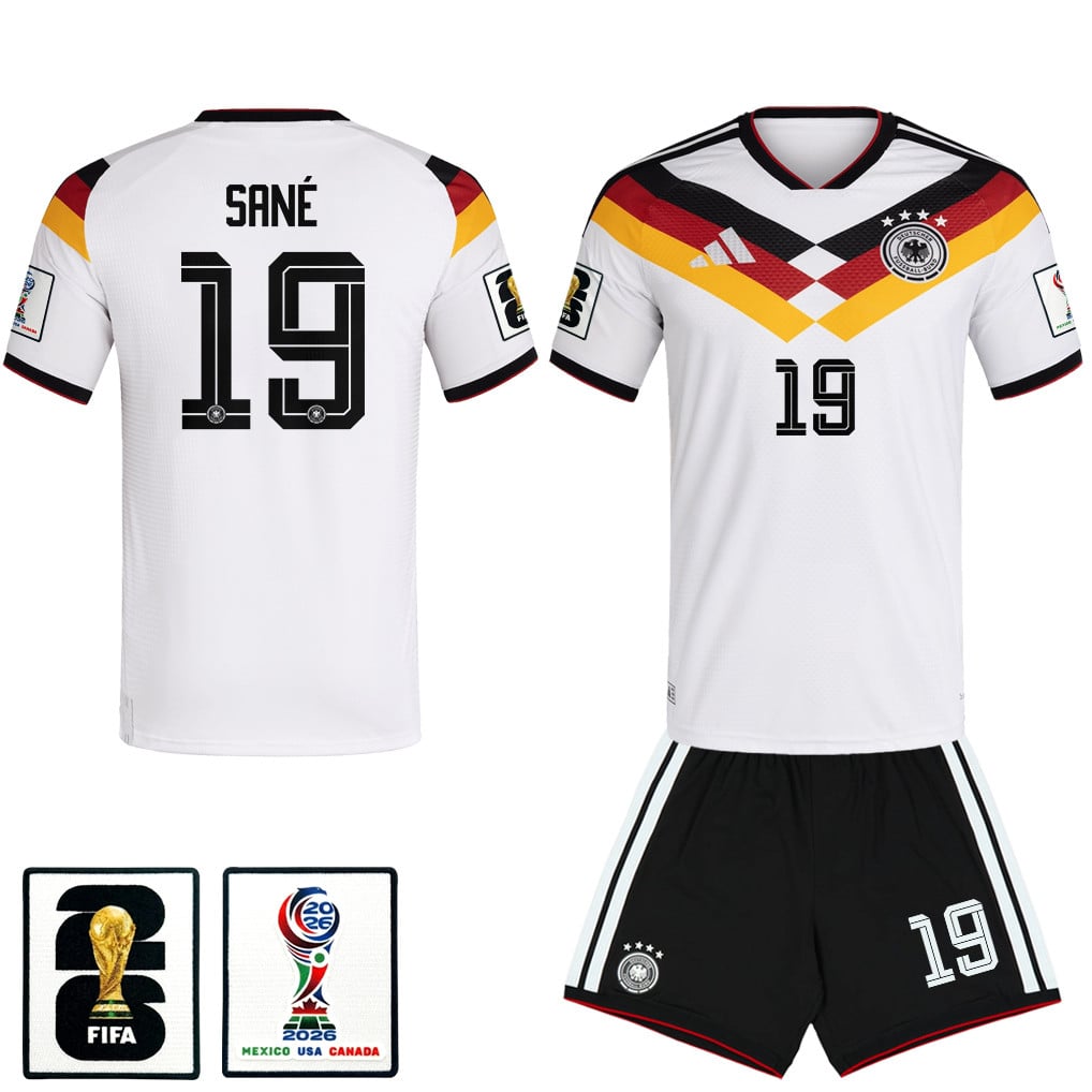 Leroy Sané 19 Germany 2026 Home Men Jersey & Shorts Set – White