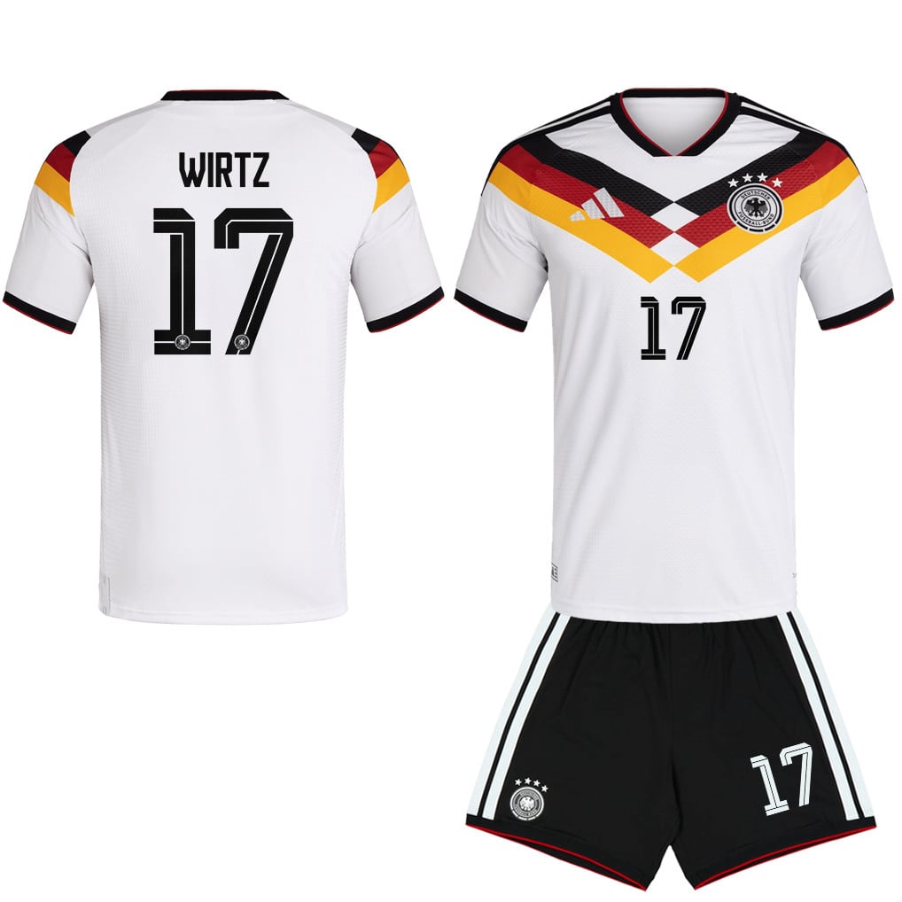Florian Wirtz 17 Germany 2026 Home Men Jersey & Shorts Set – White