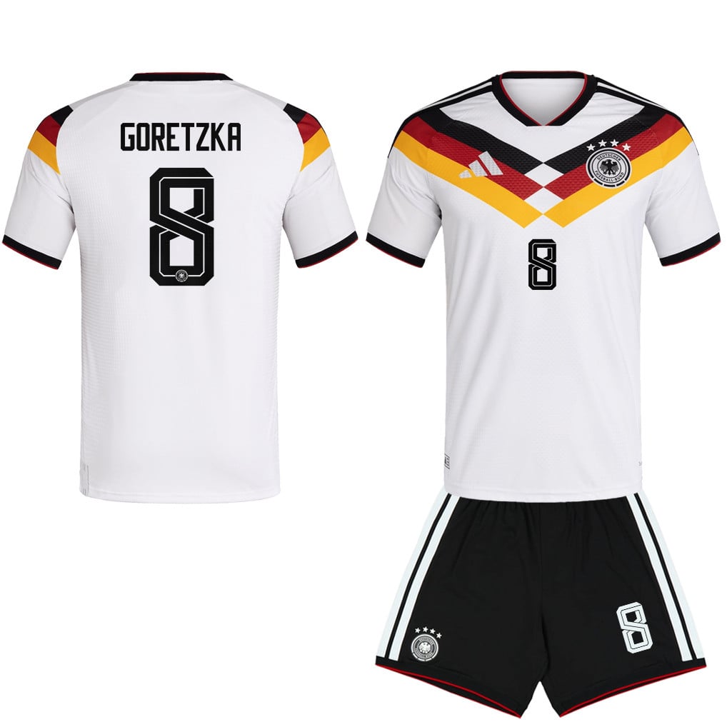 Leon Goretzka 8 Germany 2026 Home Men Jersey & Shorts Set – White
