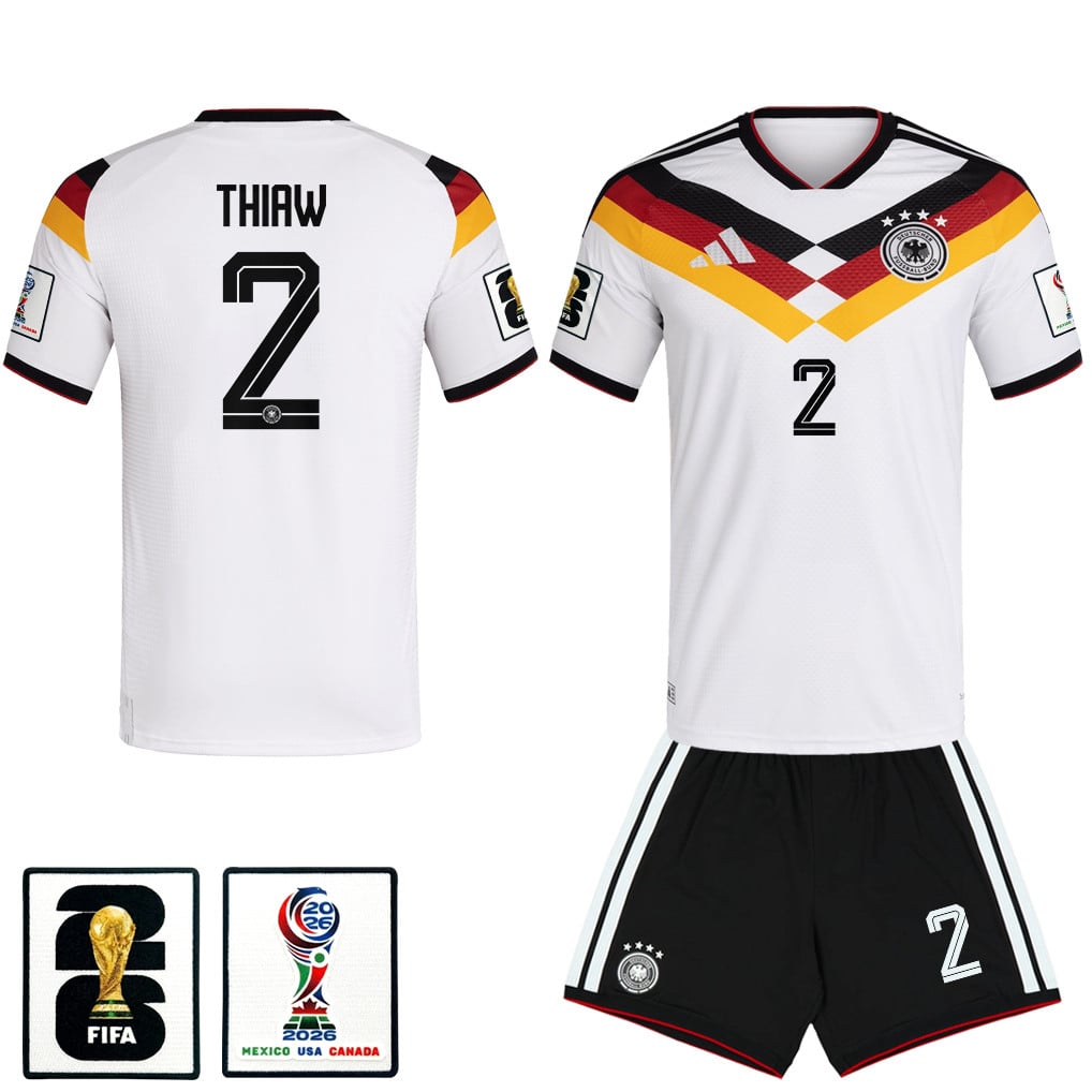 Malick Thiaw 2 Germany 2026 Home Men Jersey & Shorts Set – White