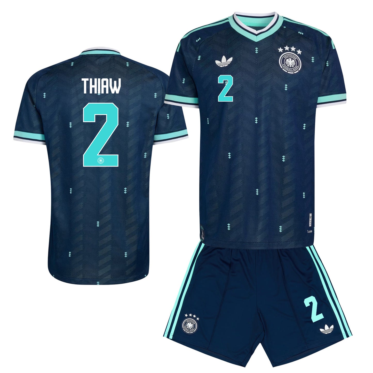 Malick Thiaw 2 Germany 2026 Away Men Jersey & Shorts Set – Navy