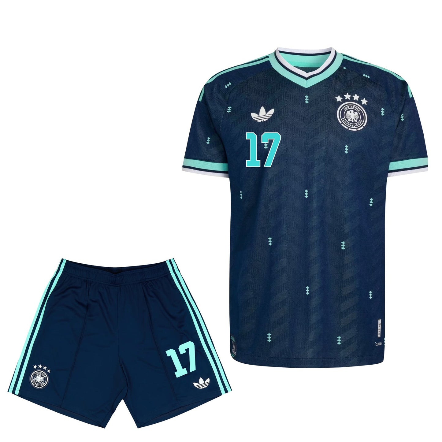 Florian Wirtz 17 Germany 2026 Away Men Jersey & Shorts Set – Navy