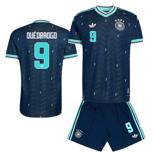 Assan Ouédraogo 9 Germany 2026 Away Men Jersey & Shorts Set – Navy