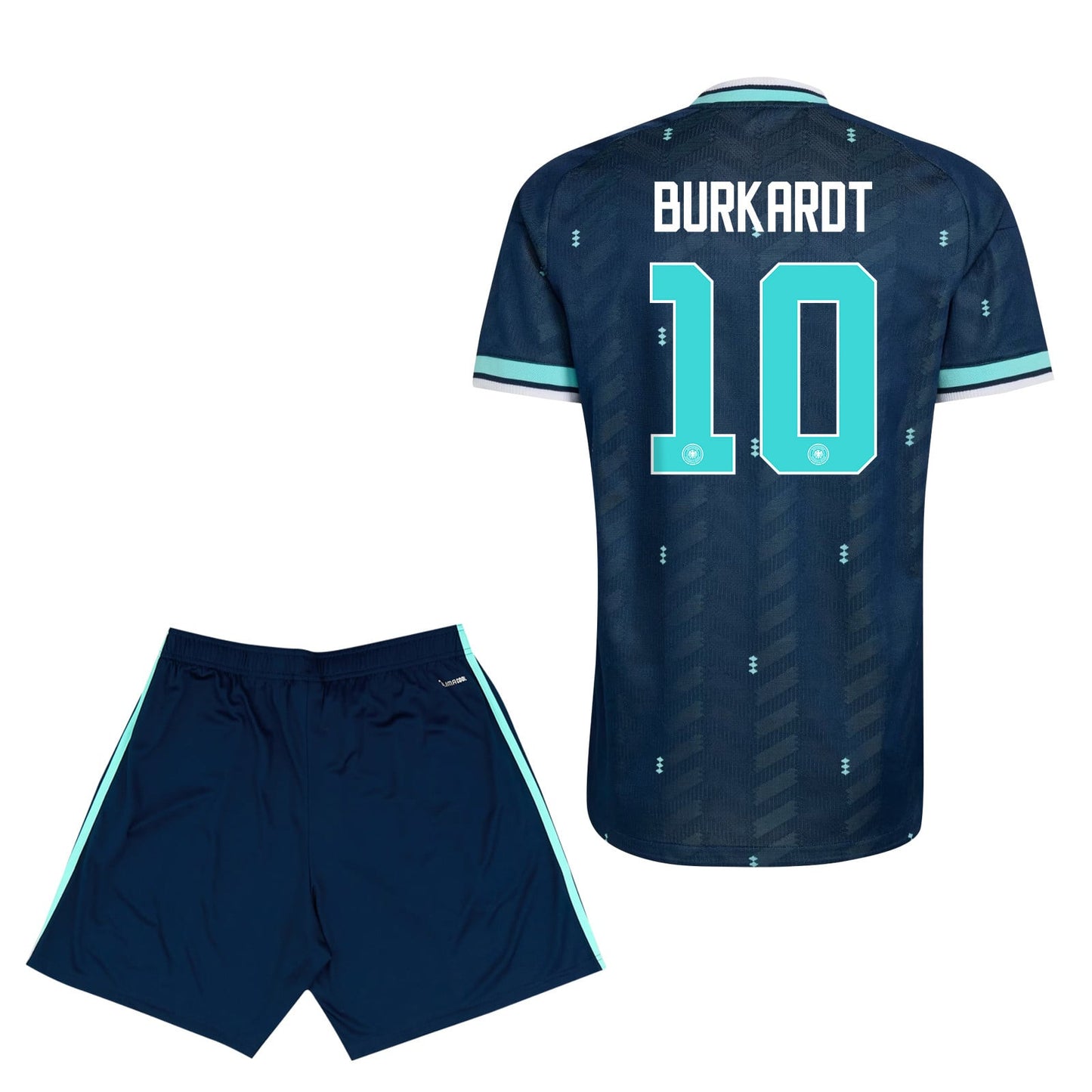 Jonathan Burkardt 10 Germany 2026 Away Men Jersey & Shorts Set – Navy