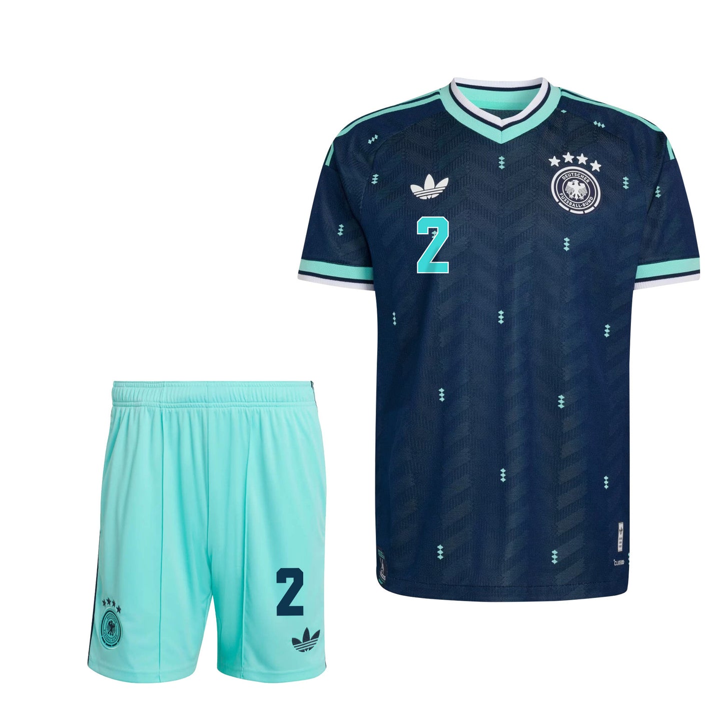 Malick Thiaw 2 Germany 2026 Away Men Jersey & Shorts Set – Navy & Aqua