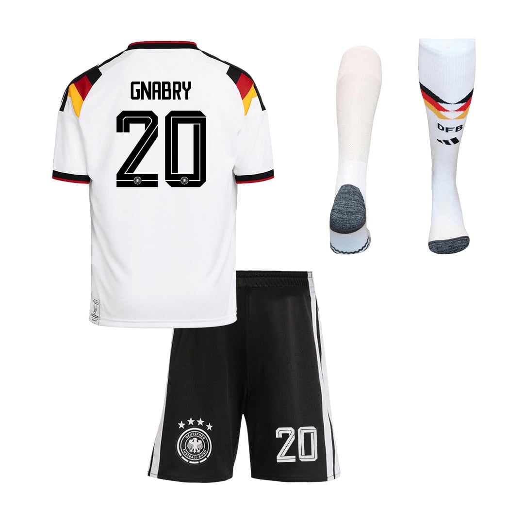 Serge Gnabry 20 Germany 2026 Home Men Kit Set – White