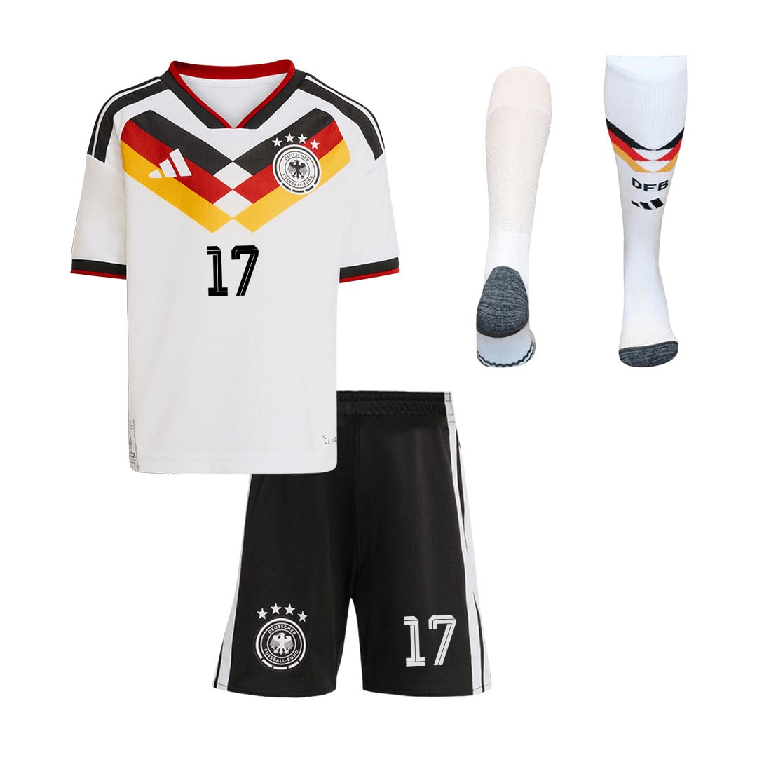 Florian Wirtz 17 Germany 2026 Home Men Kit Set – White