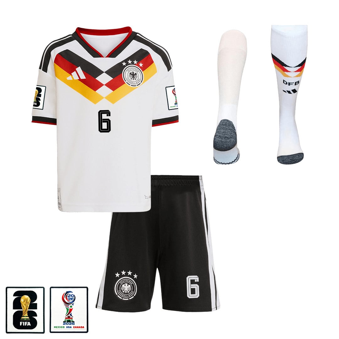 Joshua Kimmich 6 Germany 2026 Home Men Kit Set – White