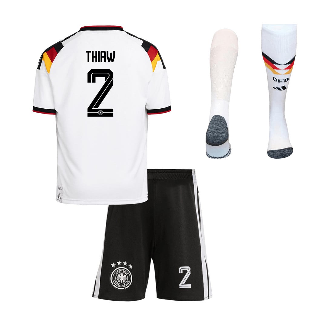 Malick Thiaw 2 Germany 2026 Home Men Kit Set – White