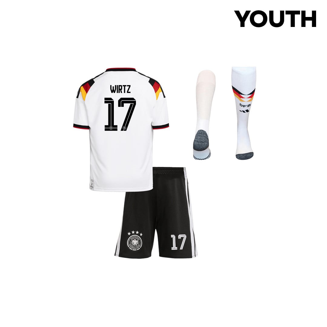 Florian Wirtz 17 Germany 2026 Youth Home Kit Set – White
