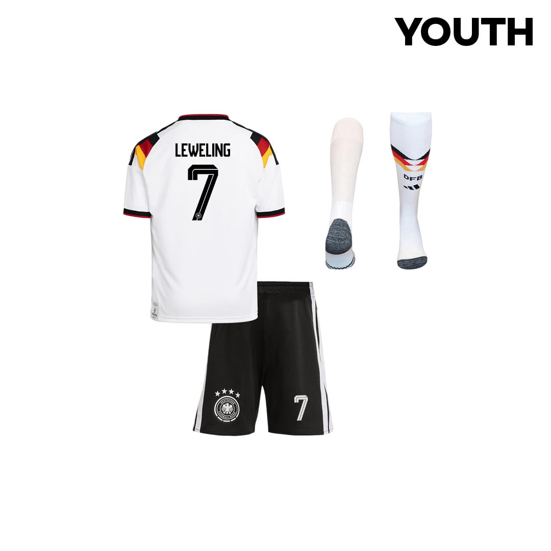 Jamie Leweling 7 Germany 2026 YOUTH Home Kit Set – White