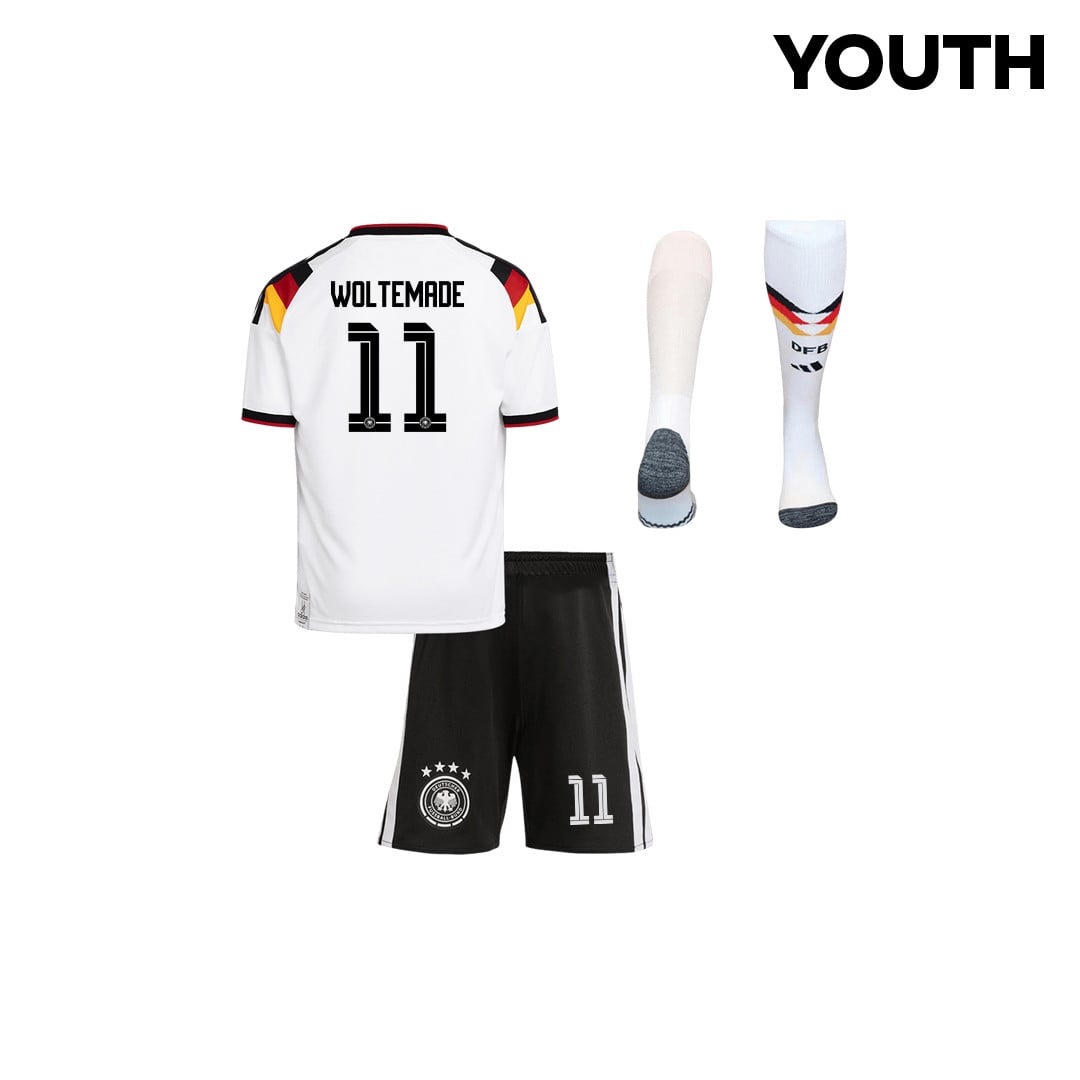 Nick Woltemade 11 Germany 2026 YOUTH Home Kit Set – White