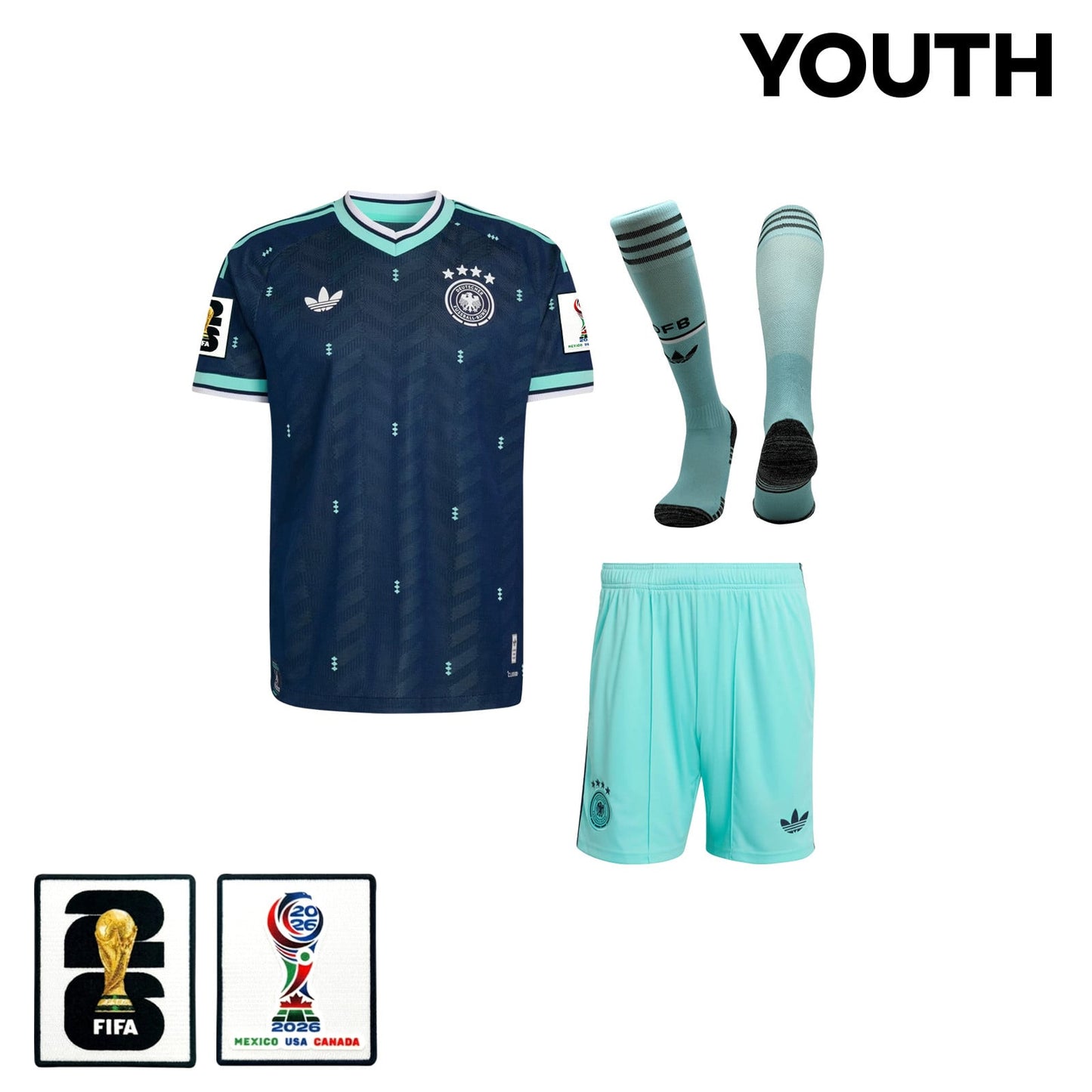 Germany 2026 YOUTH Away Kit Set – Navy