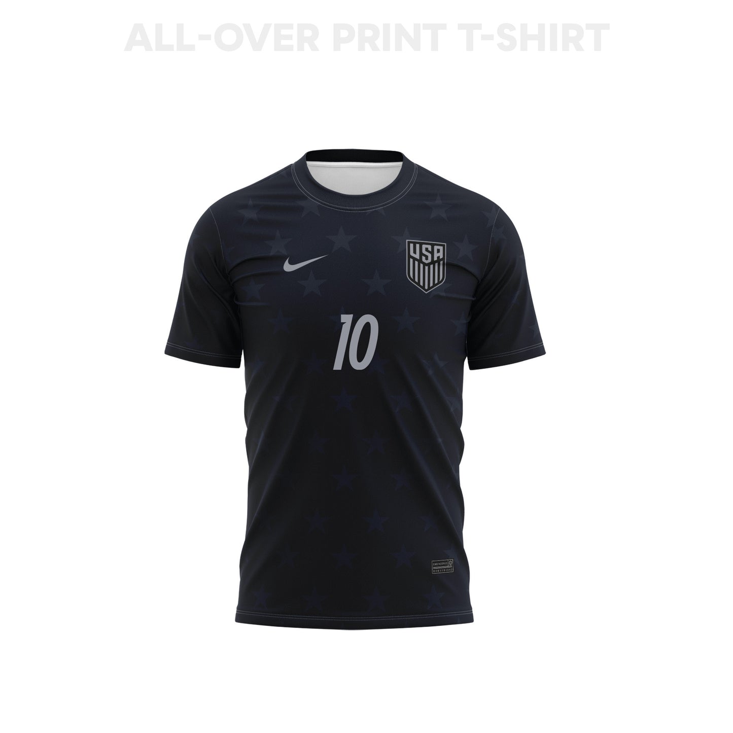 Christian Pulisic 10 USMNT 2026 Away 3D T-Shirt Fully Printed – Unisex, Black