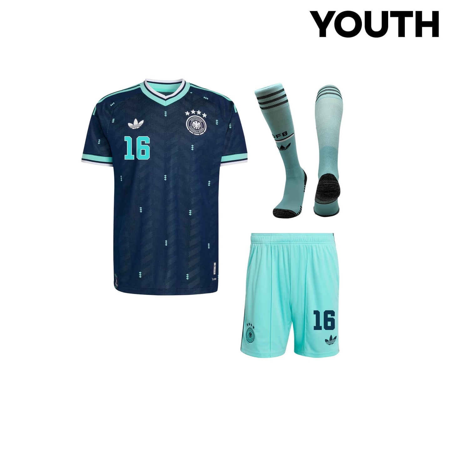 Kevin Schade 16 Germany 2026 YOUTH Away Kit Set – Navy