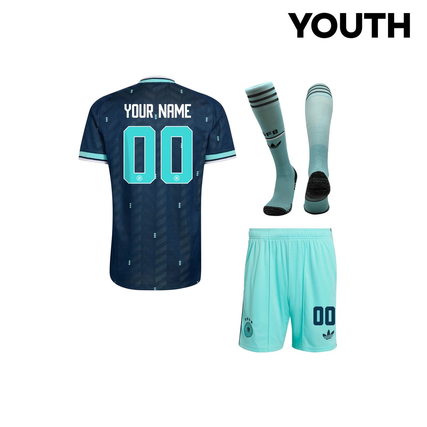 Germany 2026 YOUTH Away Kit Set – Personalized - Navy