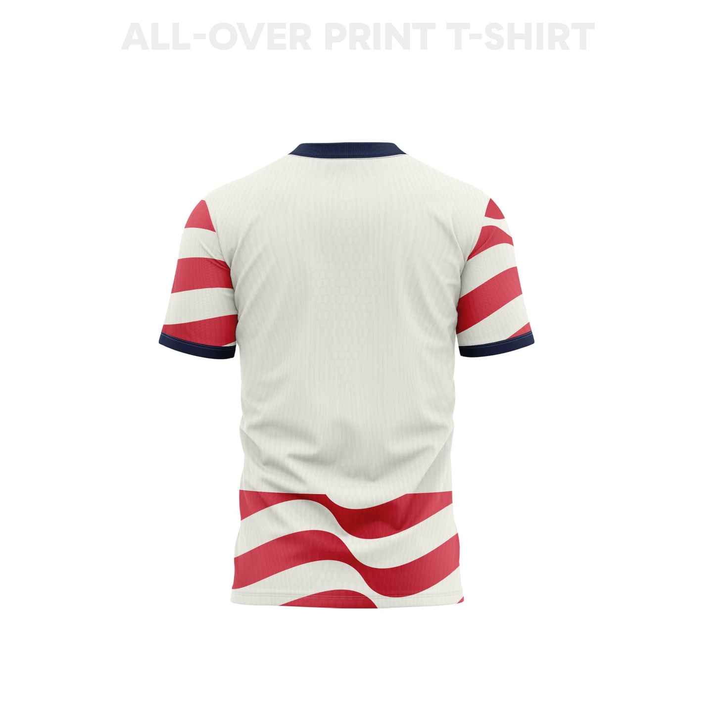 USMNT 2026 Home 3D T-Shirt Fully Printed – Unisex, White/Red