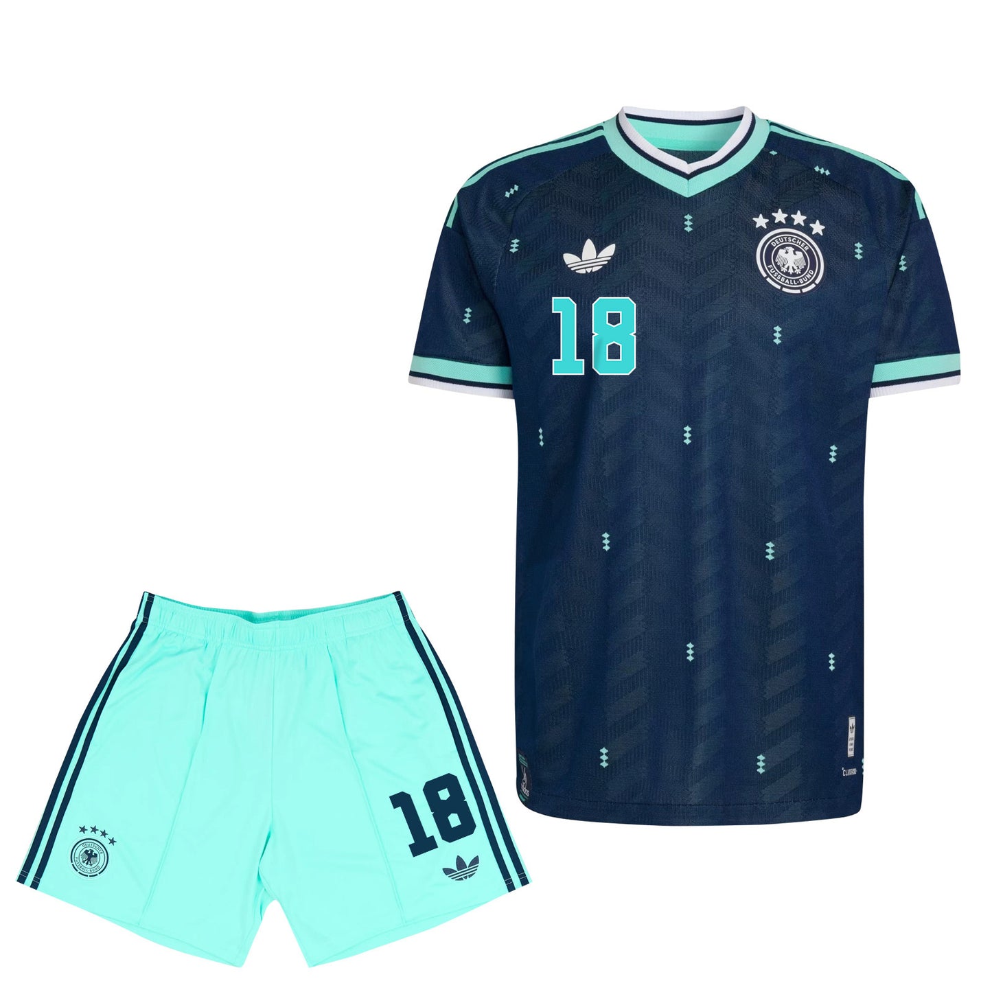 Nathaniel Brown 18 Germany 2026 YOUTH Away Jersey & Shorts Set - Navy