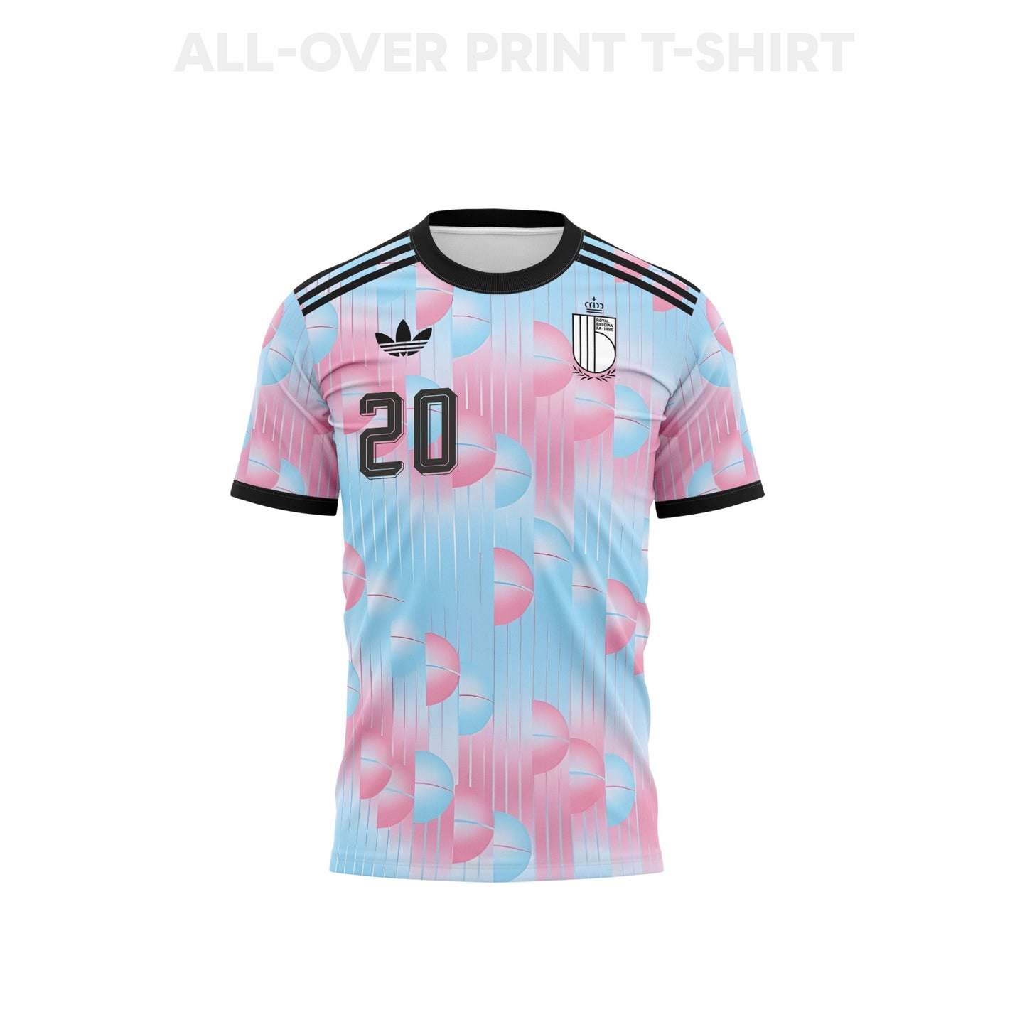 Hans Vanaken 20 Youth Belgium 2026 Away 3D T-shirt Fully Printed – Light Blue