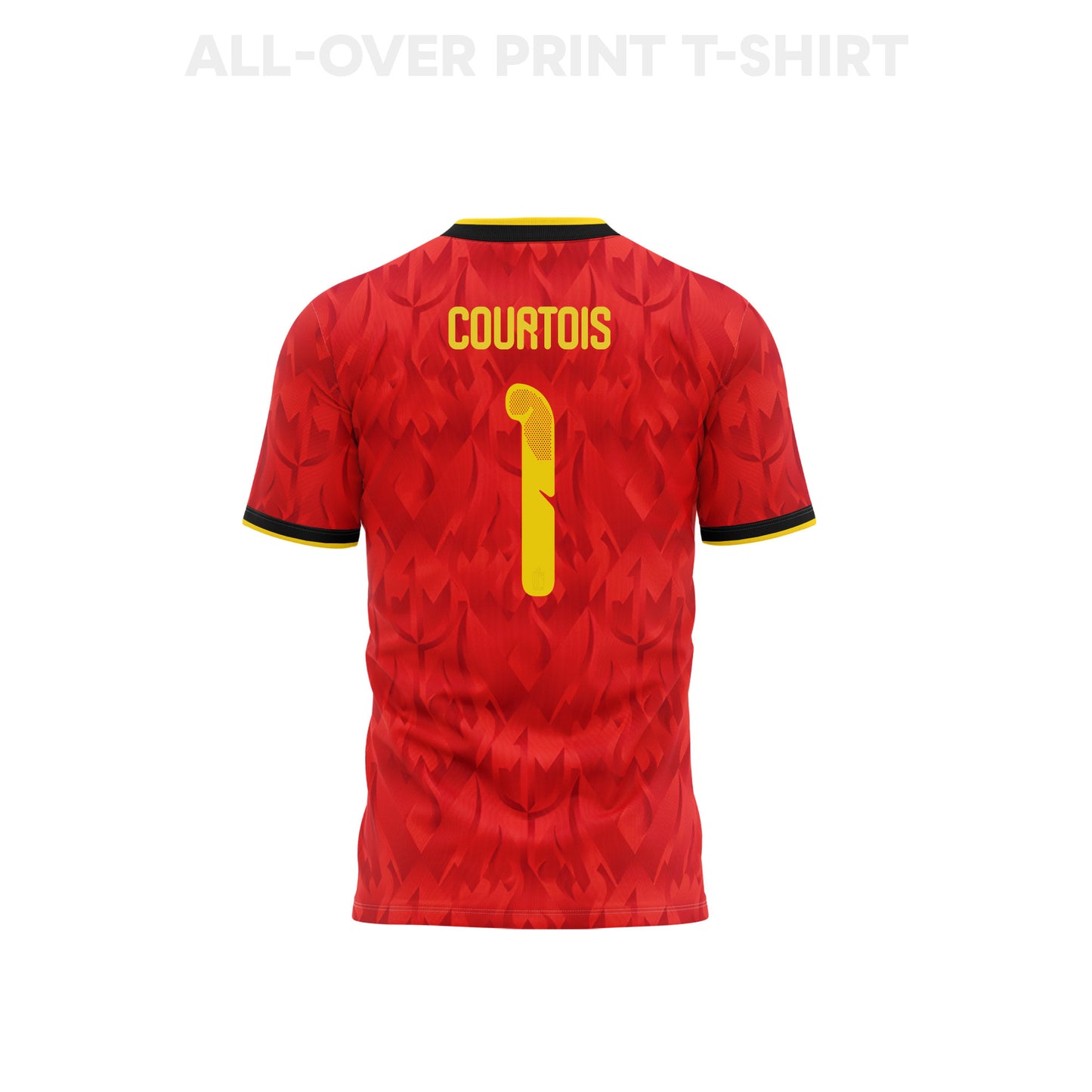 Thibaut Courtois 1 Youth Belgium 2026 Home 3D T-shirt Fully Printed – Red
