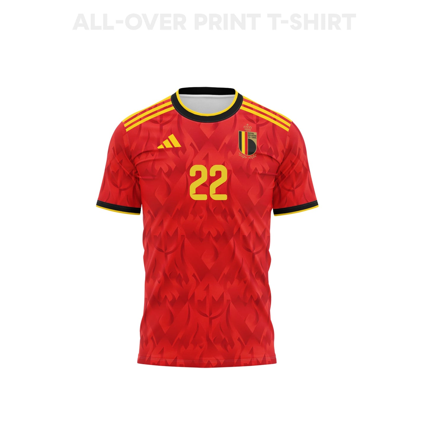 Alexis Saelemaekers 22 Youth Belgium 2026 Home 3D T-shirt Fully Printed – Red