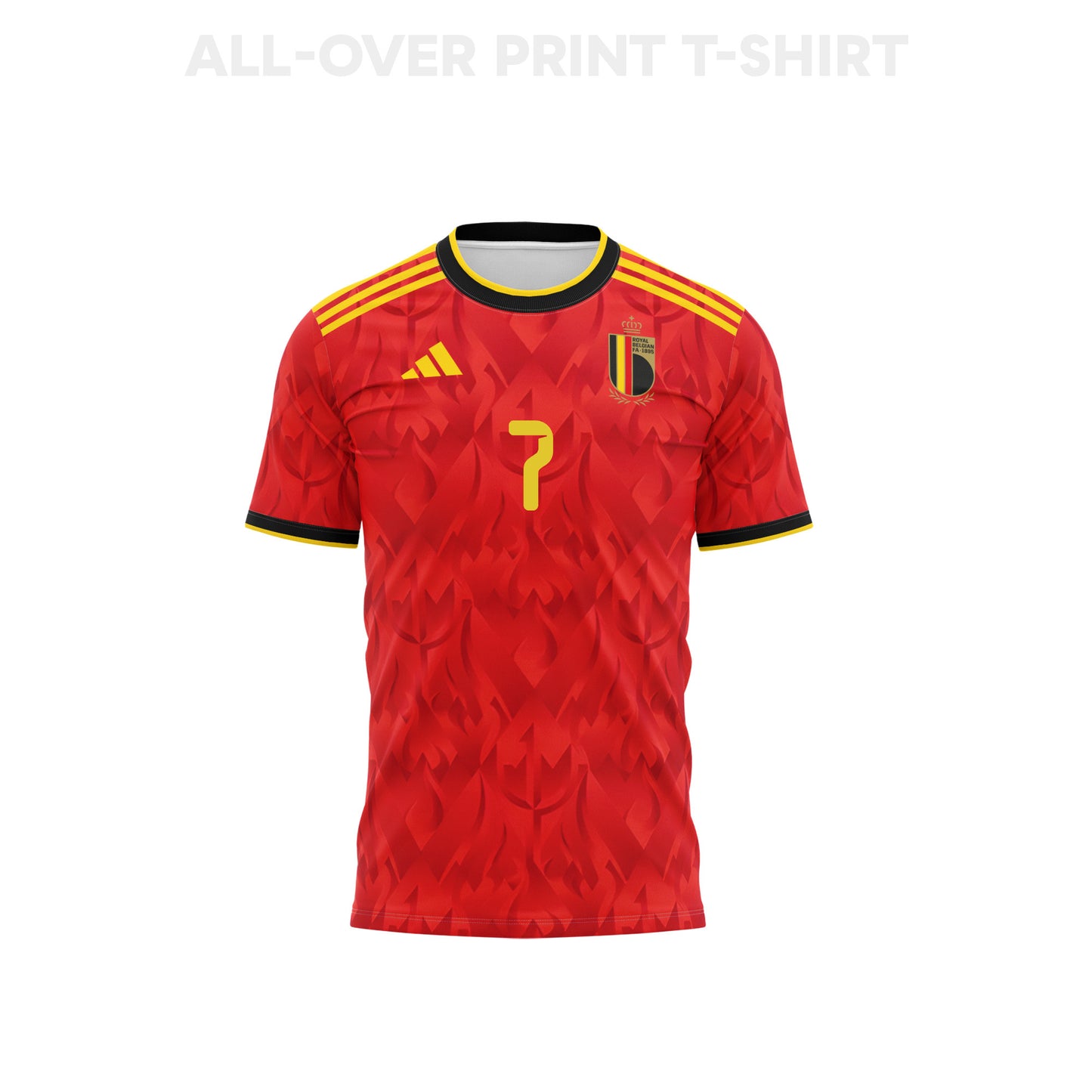 Diego Moreira 7 Youth Belgium 2026 Home 3D T-shirt Fully Printed – Red