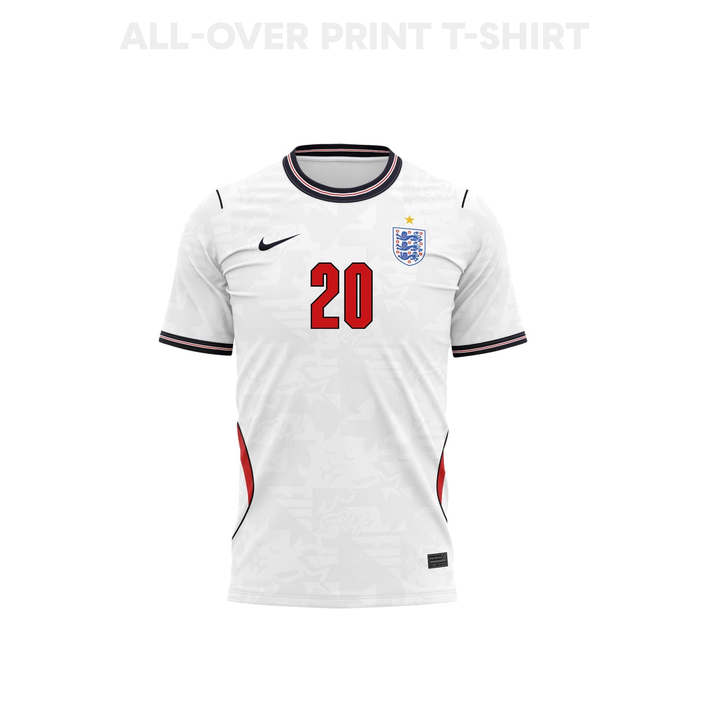 Alex Scott 20 England 2026 Home 3D T-Shirt Fully Printed – Unisex, White