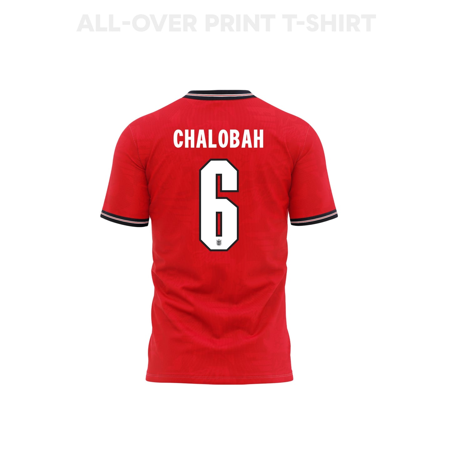 Trevoh Chalobah 6 Youth England 2026 Away 3D T-shirt Fully Printed – Red