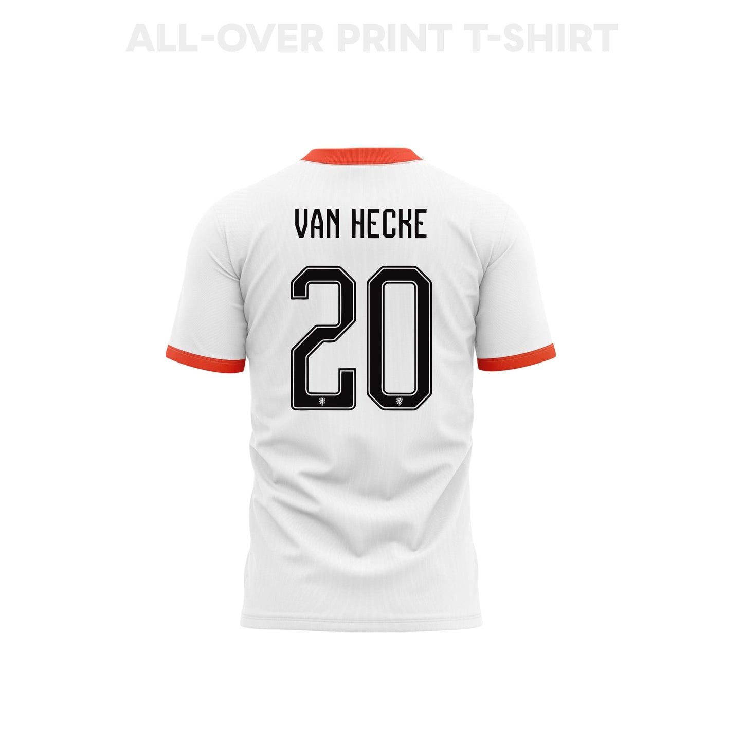 Jan Paul van Hecke 20 Netherlands 2026 Away 3D T-Shirt Fully Printed – Unisex, White