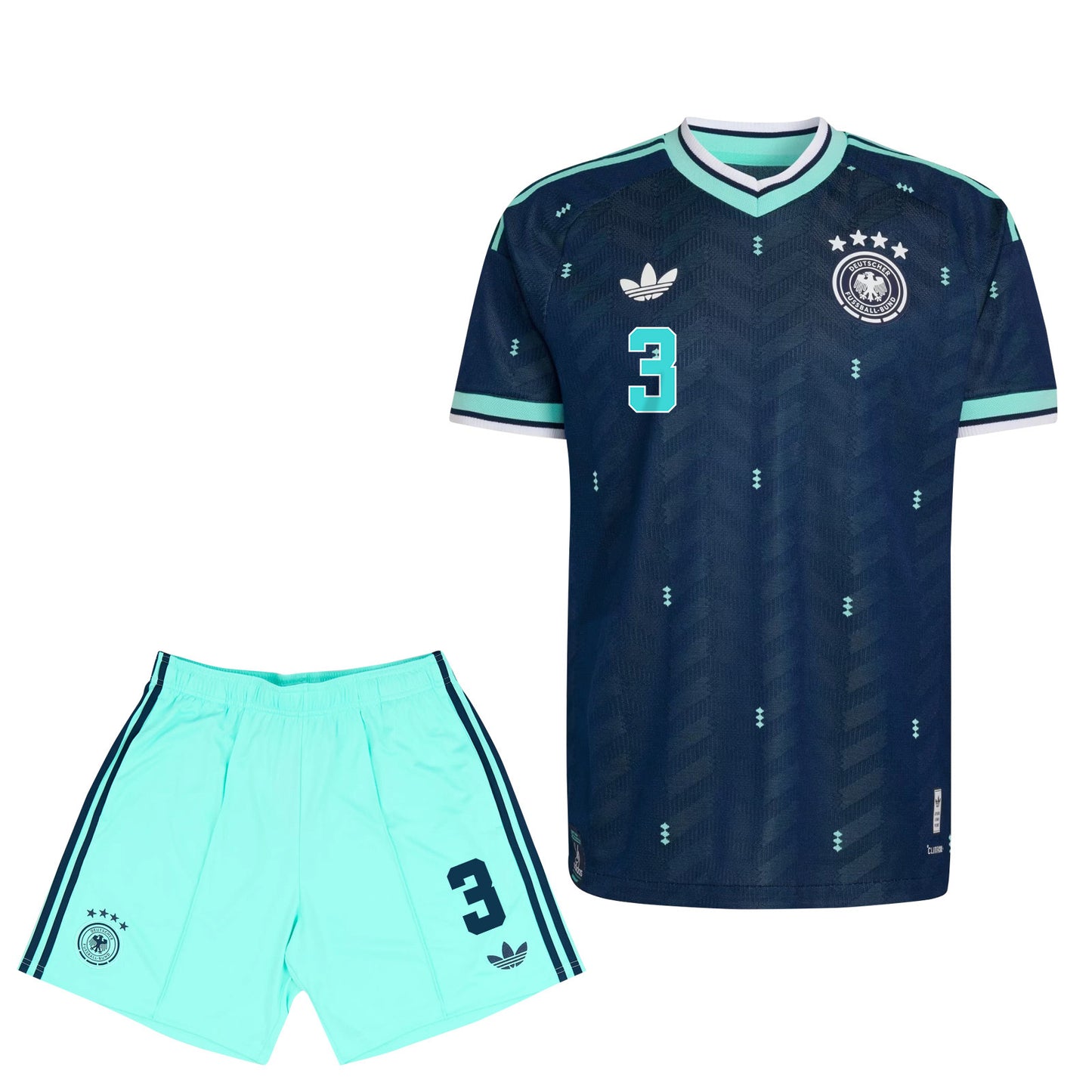 Waldemar Anton 3 Germany 2026 YOUTH Away Jersey & Shorts Set - Navy