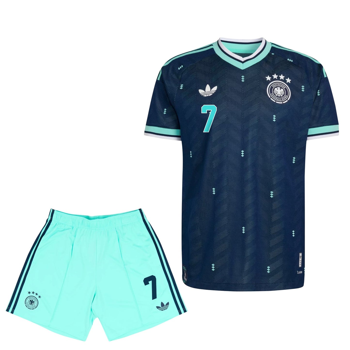 Jamie Leweling 7 Germany 2026 YOUTH Away Jersey & Shorts Set - Navy