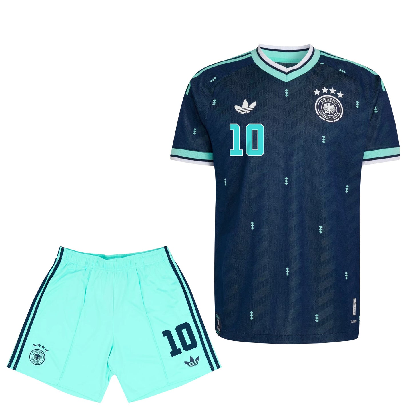 Jamal Musiala 10 Germany 2026 YOUTH Away Jersey & Shorts Set - Navy