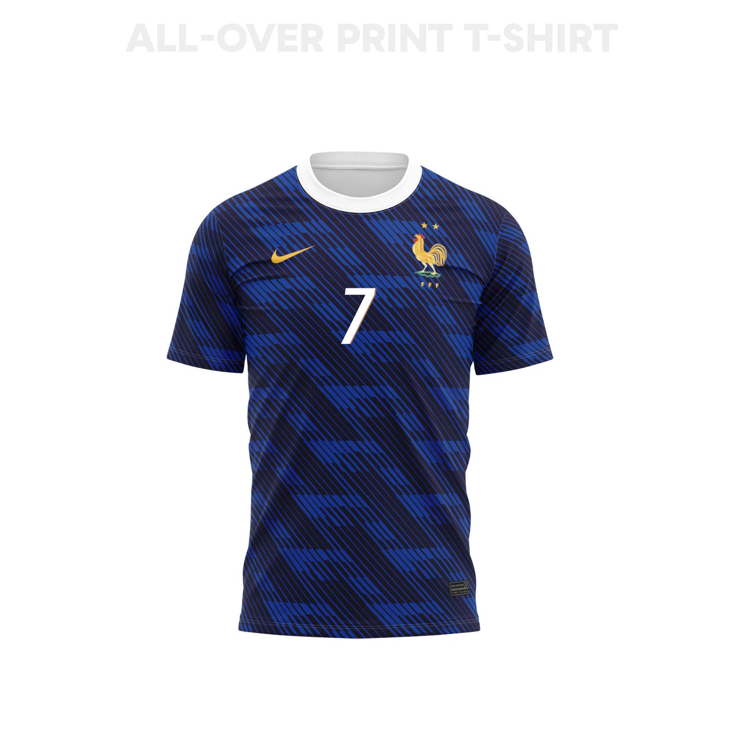 Antoine Griezmann 7 France 2026 Home 3D T-Shirt Fully Printed – Unisex, Blue