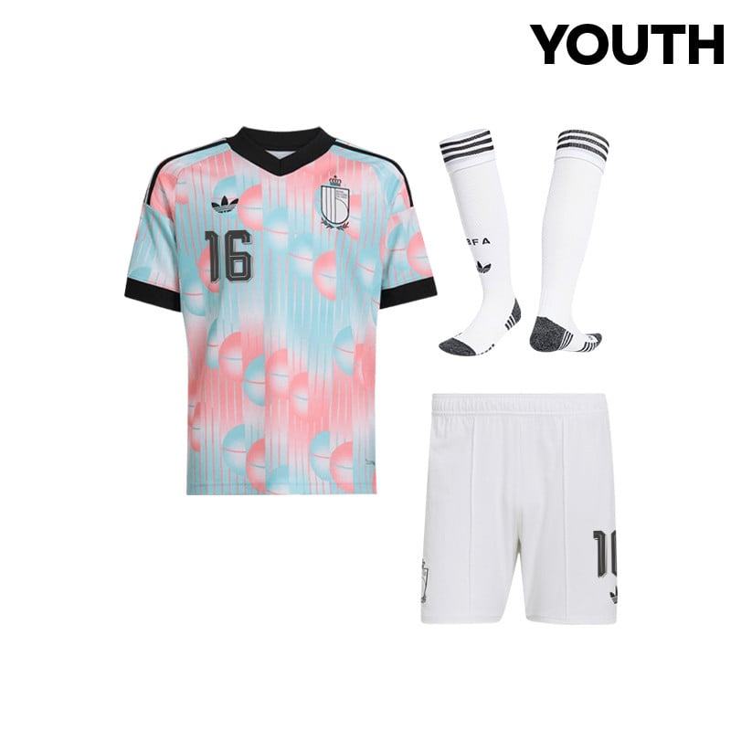 Koni De Winter 16 Belgium 2026 YOUTH Away Kit Set – Light Blue