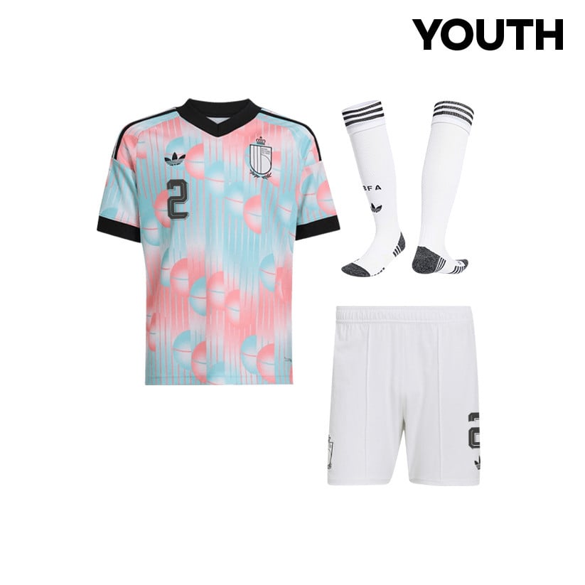 Joaquin Seys 2 Belgium 2026 YOUTH Away Kit Set – Light Blue