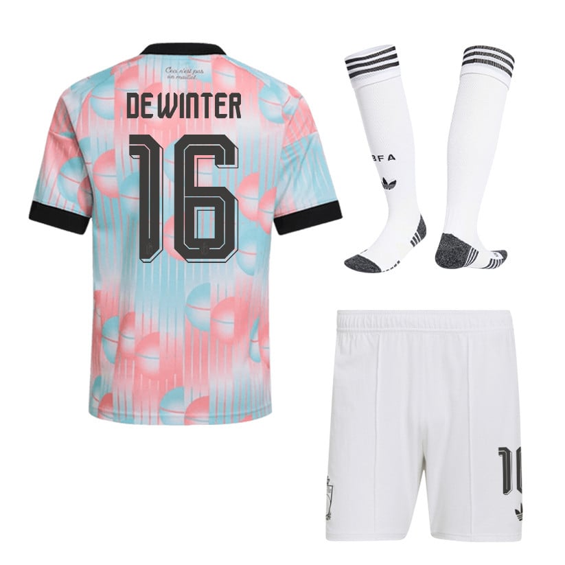 Koni De Winter 16 Belgium 2026 Away Men Kit Set – Light Blue