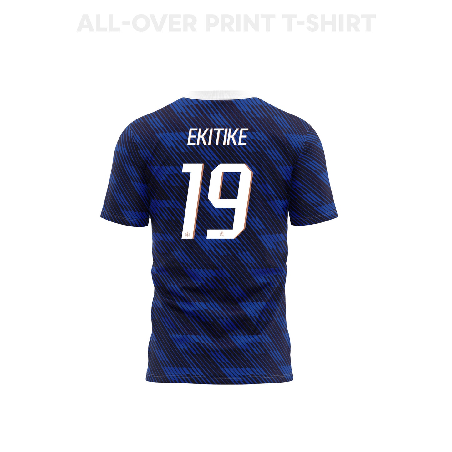 Hugo Ekitike 19 Youth France 2026 Home 3D T-shirt Fully Printed – Blue