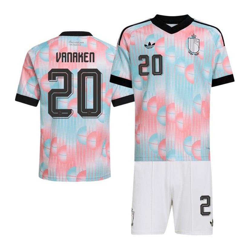 Hans Vanaken 20 Belgium 2026 Away Men Jersey & Shorts Set – Light Blue