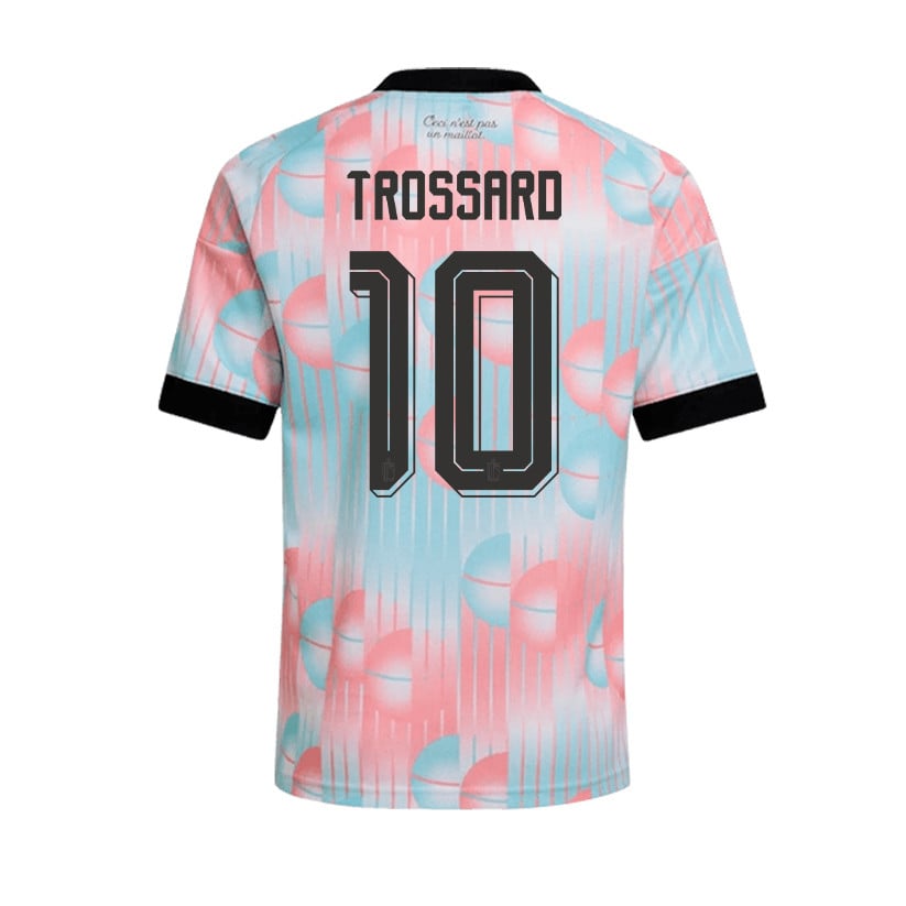Leandro Trossard 10 Belgium 2026 Away Men Jersey & Shorts Set – Light Blue
