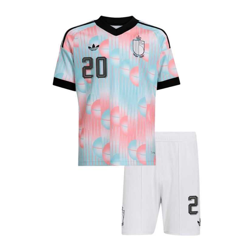 Hans Vanaken 20 Belgium 2026 YOUTH Away Jersey & Shorts Set - Light Blue