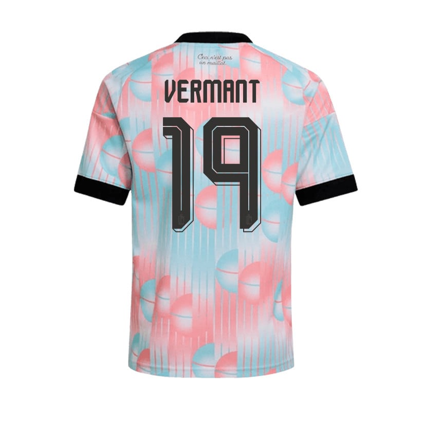 Romeo Vermant 19 Belgium 2026 YOUTH Away Jersey & Shorts Set - Light Blue