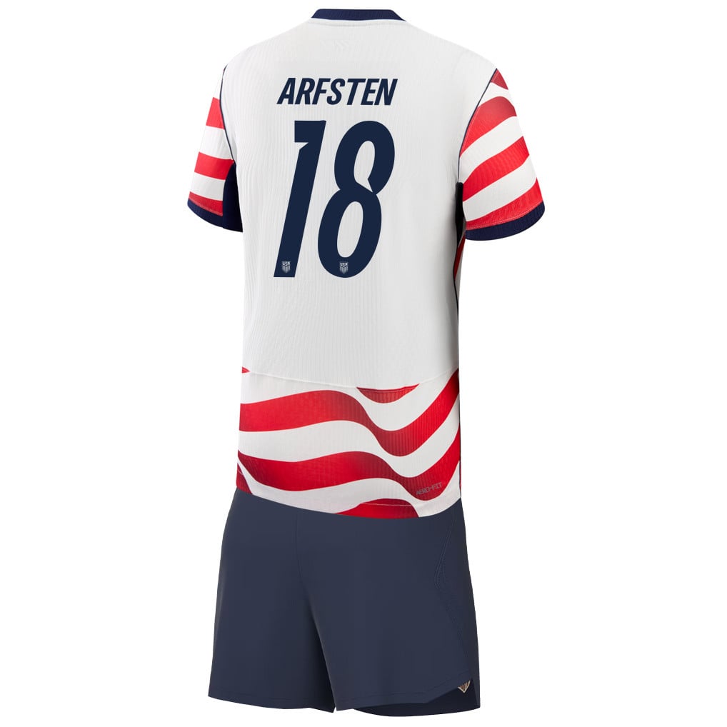 Max Arfsten 18 USMNT 2026 YOUTH Home Jersey & Shorts Set