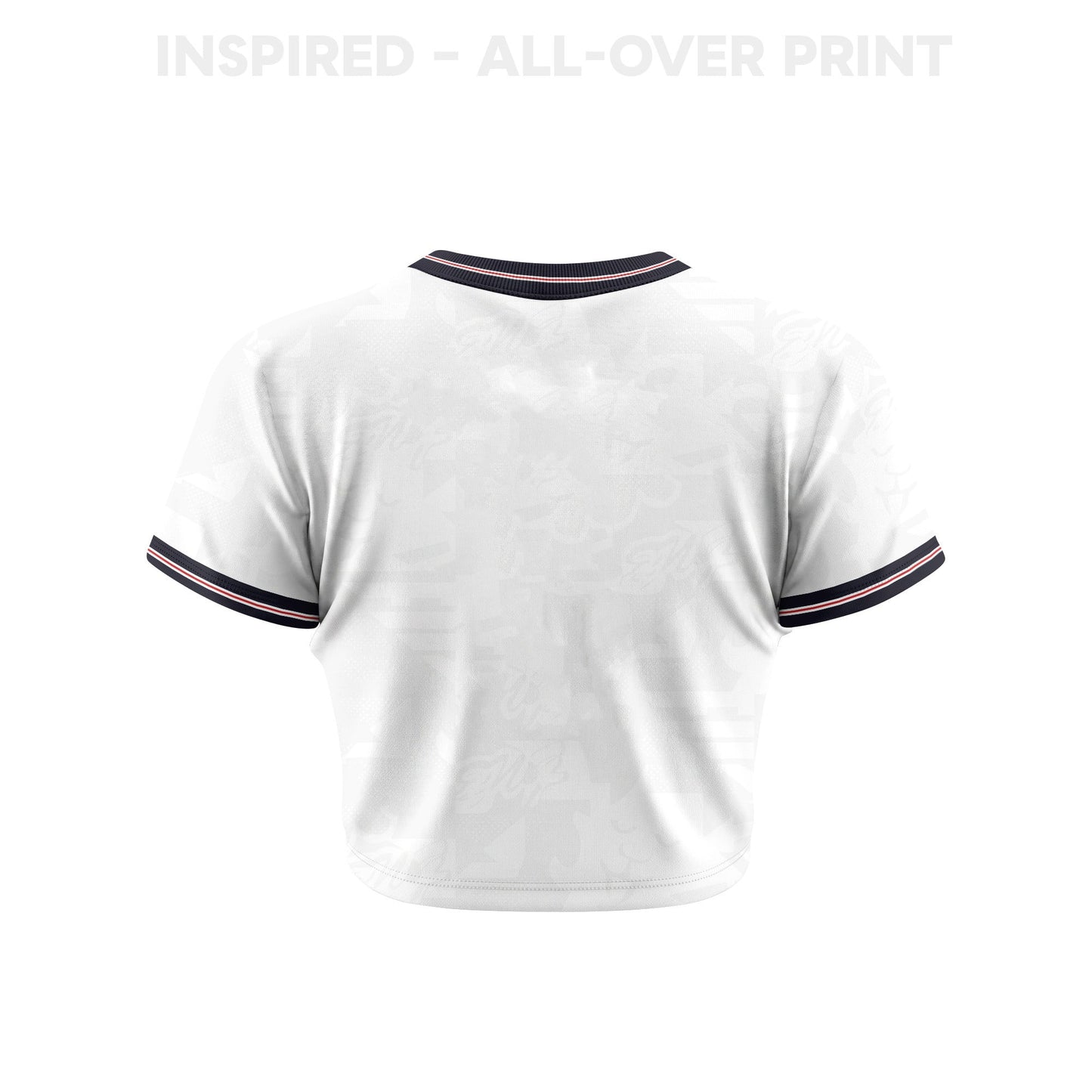 England 2026 Women's Home All-Over Print Cropped Jersey - White