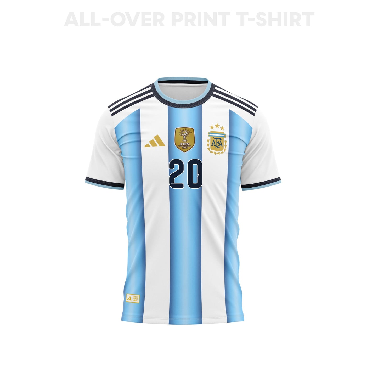 Alexis Mac Allister 20 Youth Argentina 2026 Home 3D T-shirt Fully Printed – White