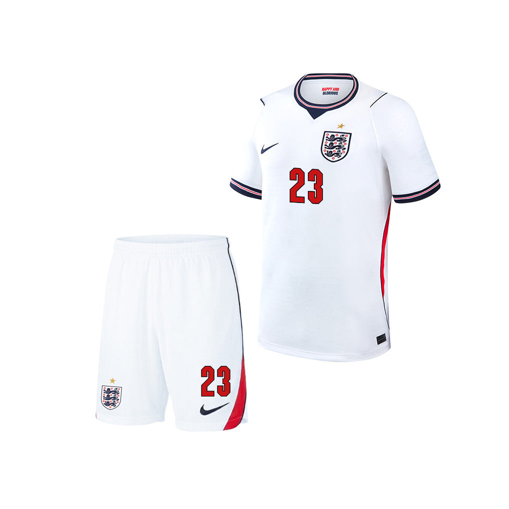 Elliot Anderson 23 England 2026 YOUTH Home Jersey & Shorts Set - White