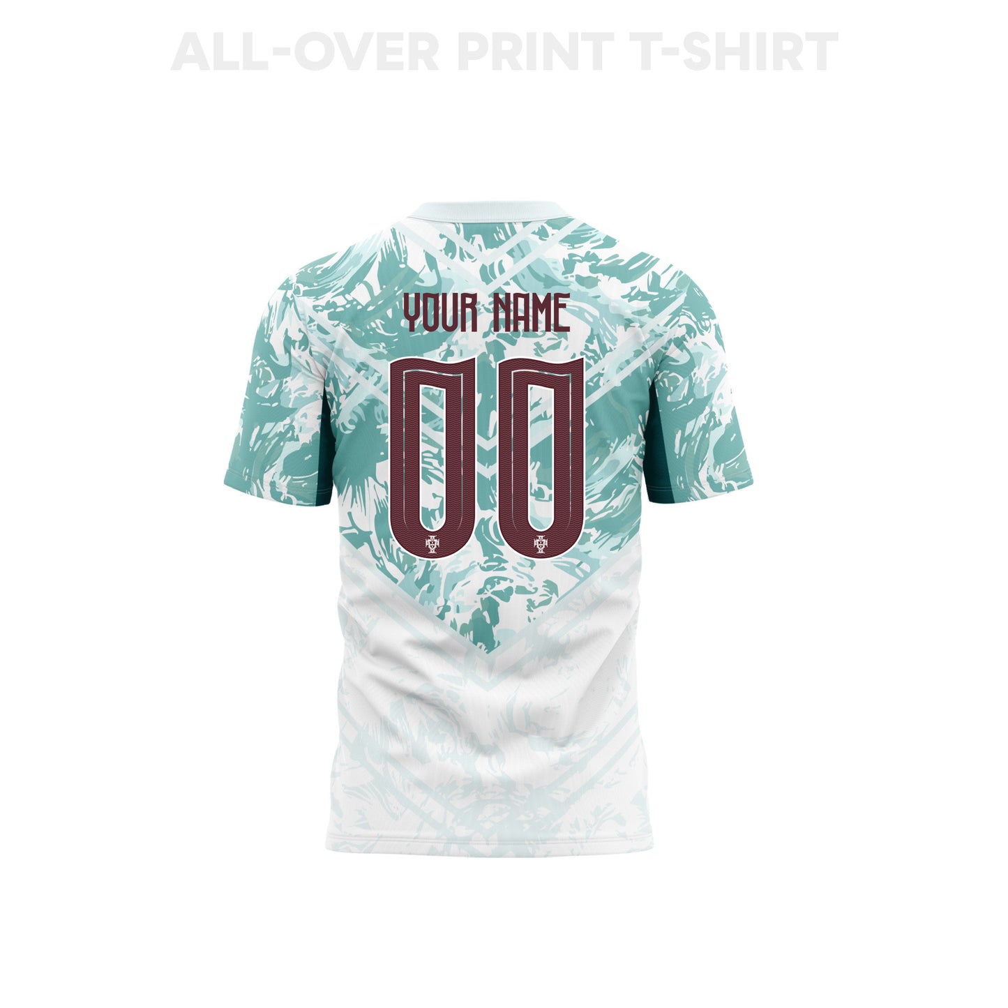 Portugal 2026 Youth Away 3D T-shirt Fully Printed – Personalized – White