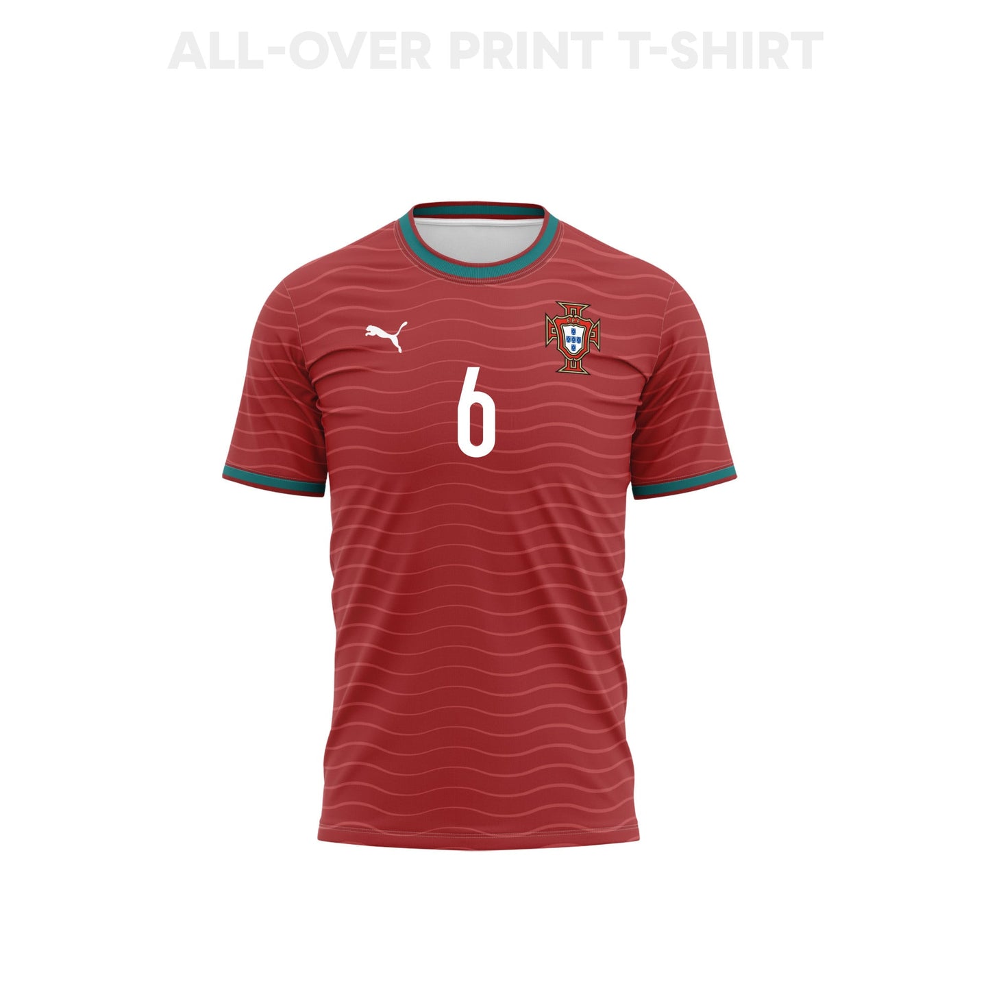 João Palhinha 6 Youth Portugal 2026 Home 3D T-shirt Fully Printed – Red